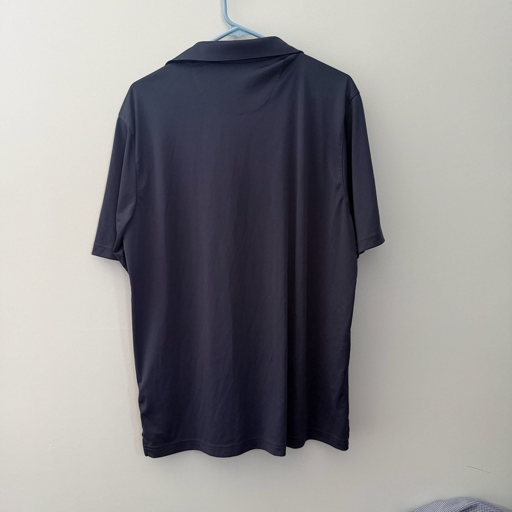 Tourney Mens Golf Polo Navy Blue Colonial Springs Logo Large L Short Sleeve - Picture 3 of 3